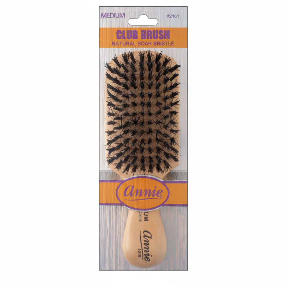 Annie club brush medium 2161 for smooth detangling and everyday hair styling control