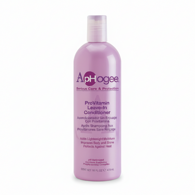 aphogee provitamin leave in conditioner 473ml heat protect moisturize detangle frizz control hair