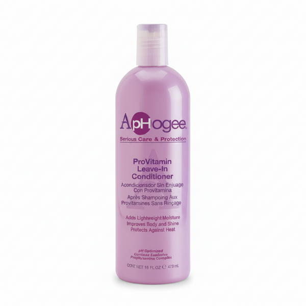 aphogee provitamin leave in conditioner 473ml heat protect moisturize detangle frizz control hair