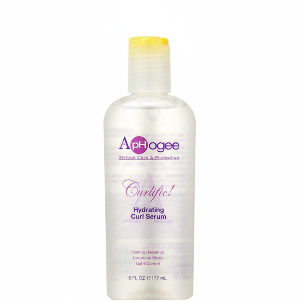 aphogee curlific hydrating curl serum 6oz moisture shine soft hold curl definition frizz control