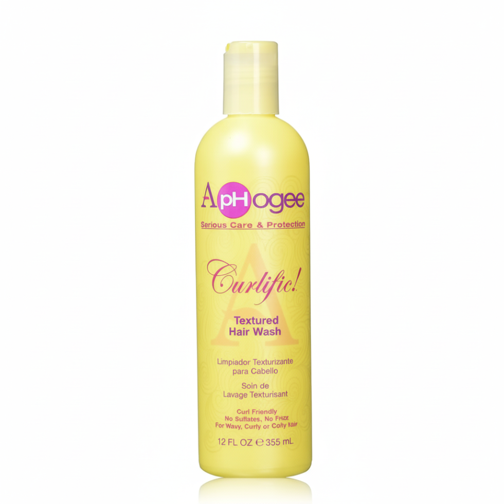 aphogee curlific textured hair wash 355ml cleanse hydrate define curls frizz control shampoo