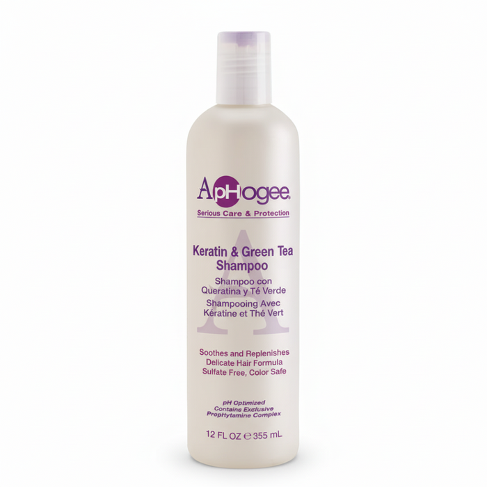 Aphogee Shampooing à la kératine et au thé vert 12oz/355ml