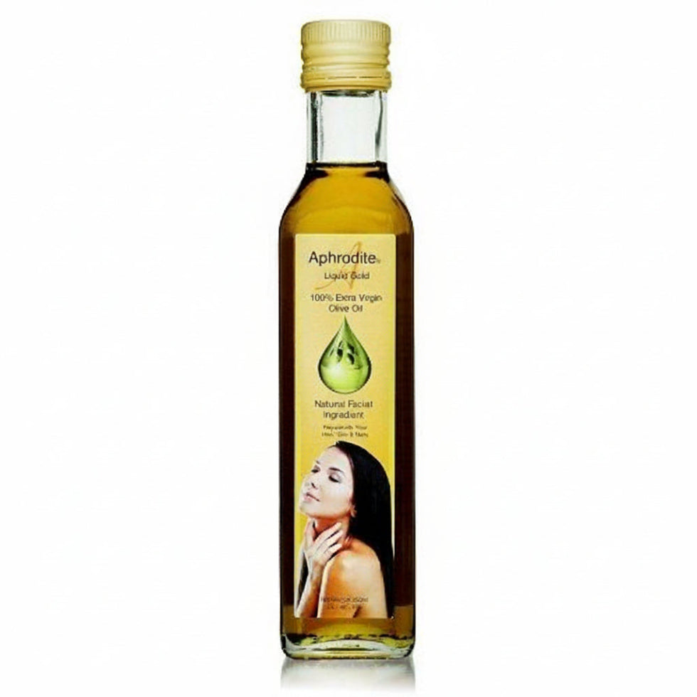 aphrodite liquid gold extra virgin olive oil 250ml natural hair and skin nourishing oil