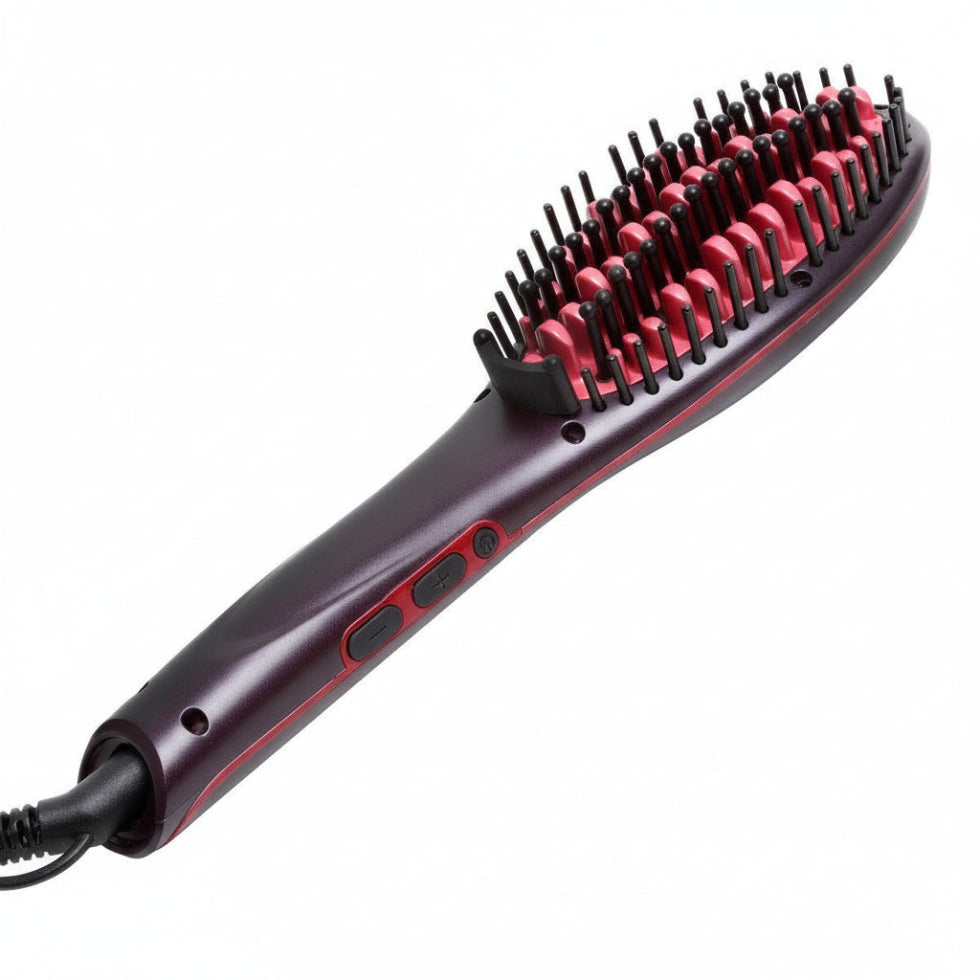 Aphrodite ultra hot straightening brush for smoothing straightening and frizz control hair styling care