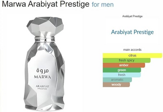 Arabiyat Prestige Marwa Eau de Parfum- Luxury Woody Citrus Fragrance for Men – 100ml