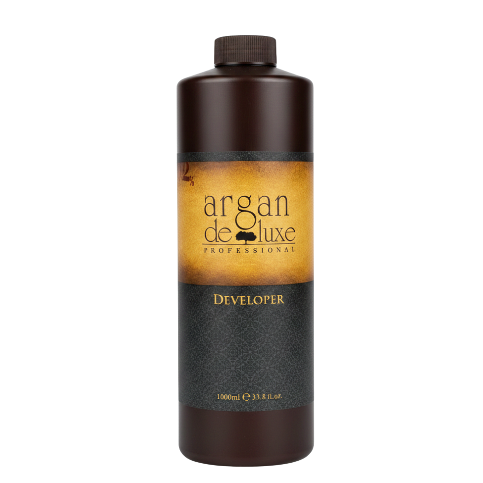 Argan Deluxe developer 1000ml professional cream hair color activator for salon use