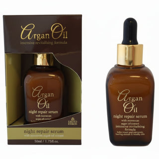 argan oil night repair serum overnight hair treatment for smooth shiny hair 30ml
