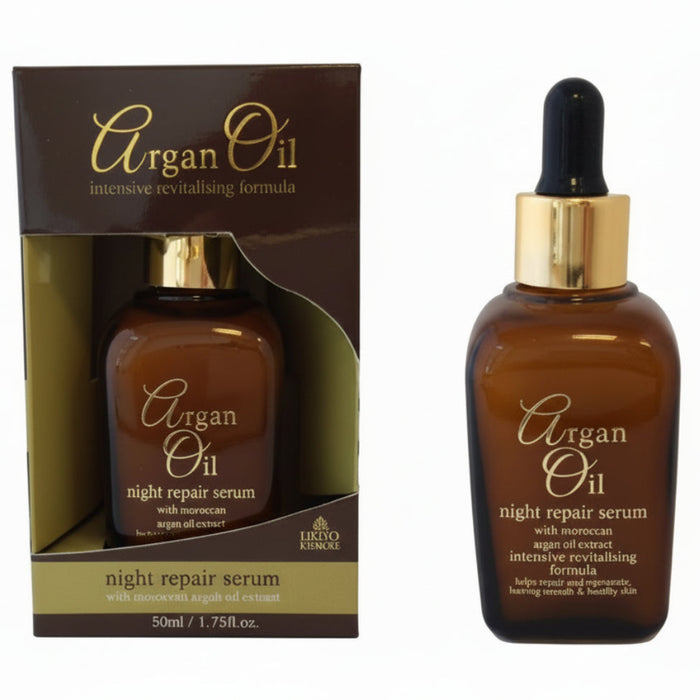 argan oil night repair serum overnight hair treatment for smooth shiny hair 30ml