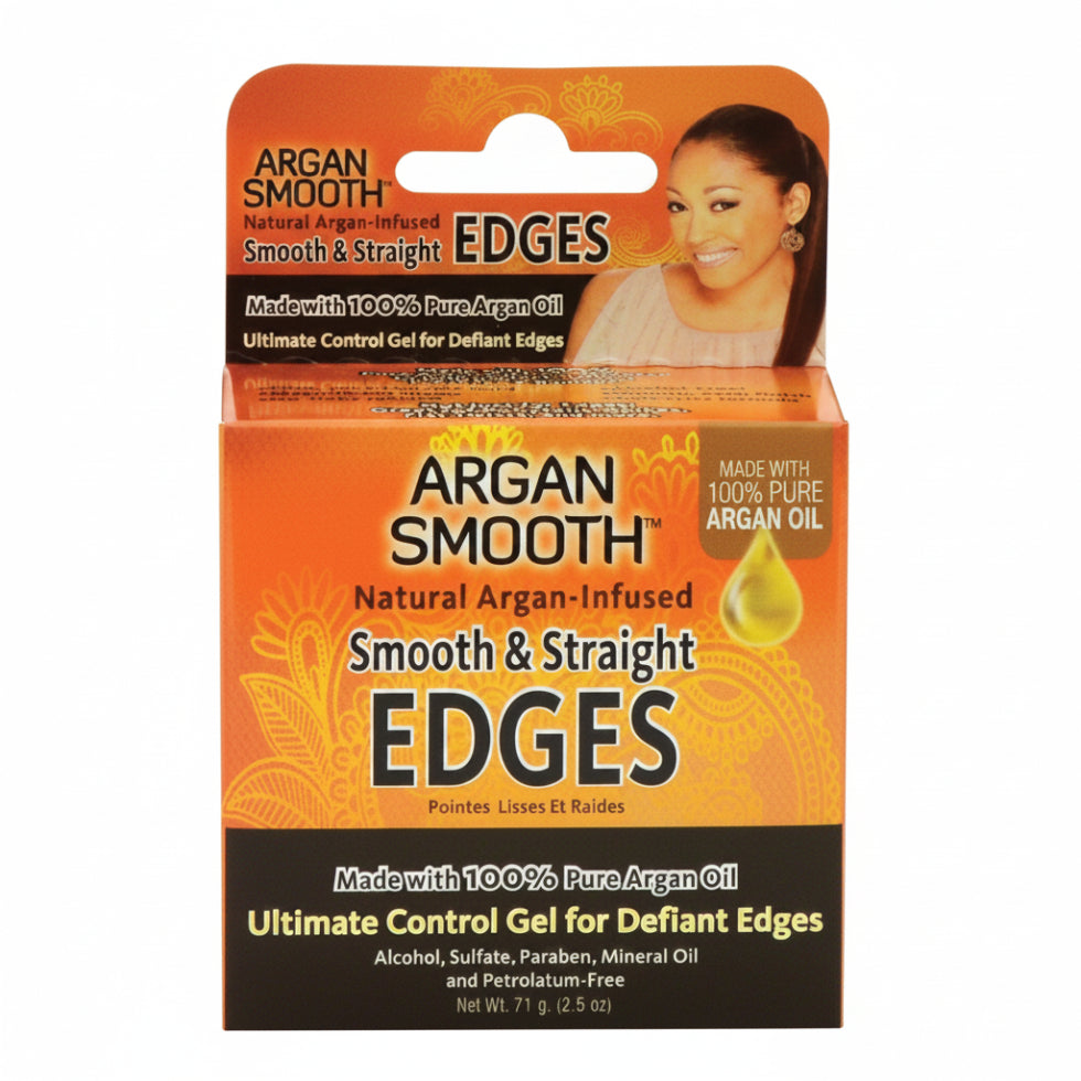 Argan Smooth smooth and straight edges 71g for sleek edge control frizz management and shiny smooth hair styling