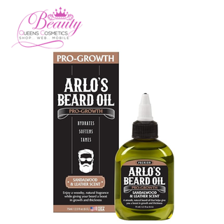 Arlo's Beard Oil Pro Growth-Parfum bois de santal et cuir 75 ml