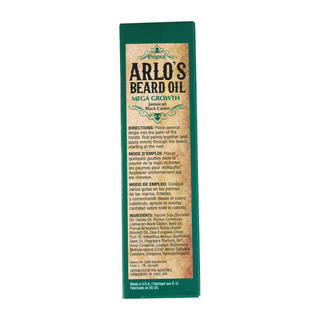 arlos beard oil mega growth jamaican black castor oil 75ml beard growth care oil