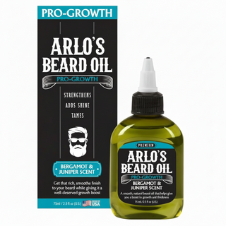 arlos beard oil pro growth bergamot juniper 75ml beard care strength shine tame oil