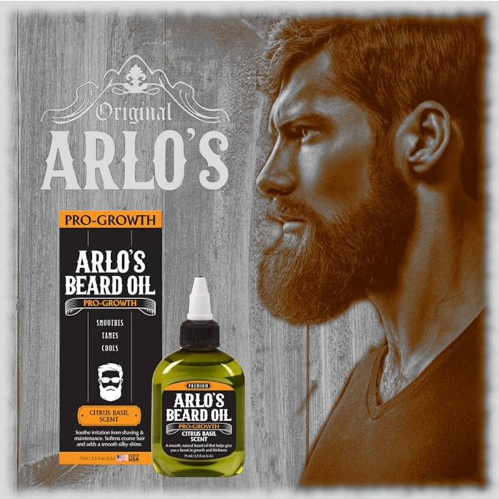 arlos beard oil pro growth citrus basil 75ml cooling beard care smooth tame oil