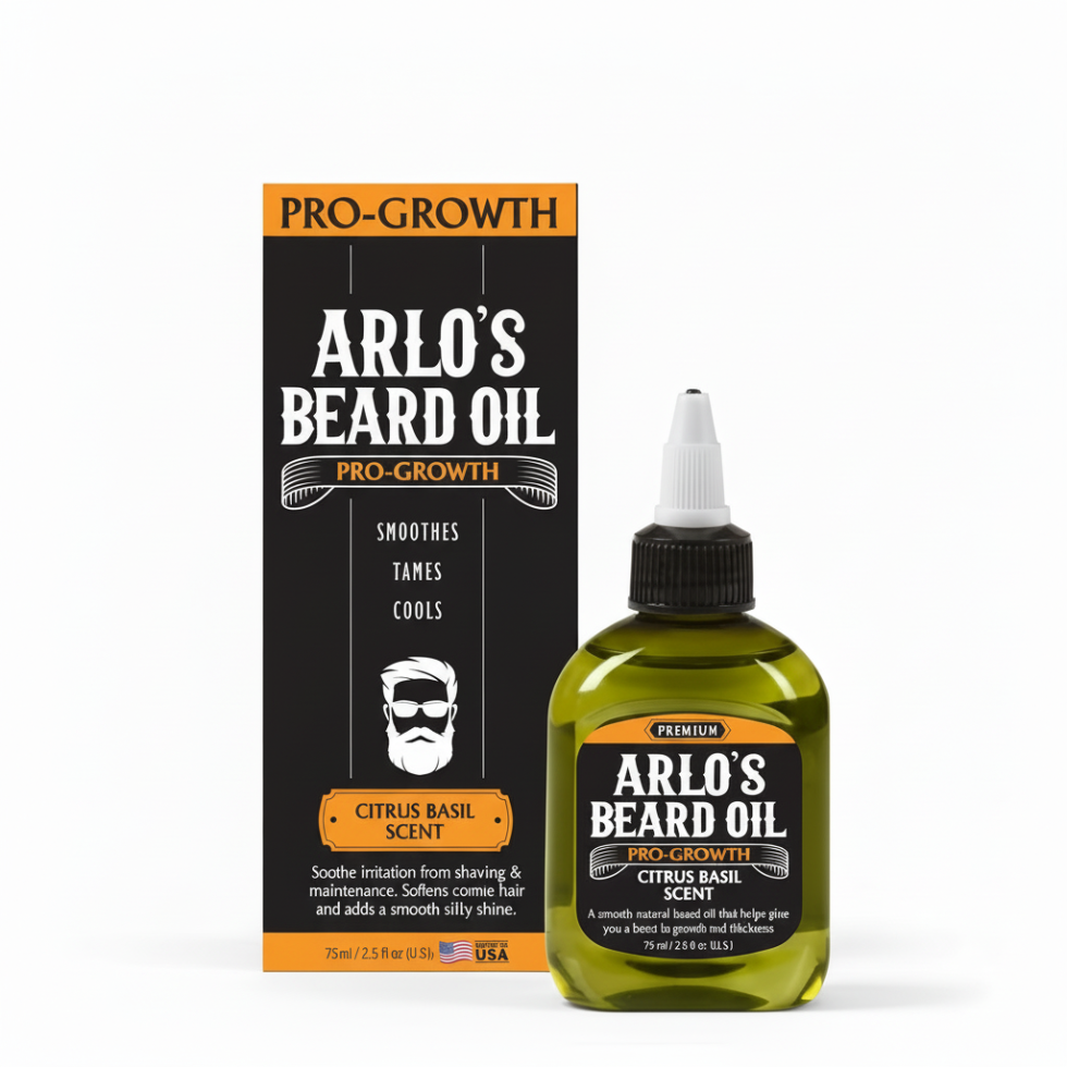 arlos beard oil pro growth citrus basil 75ml cooling beard care smooth tame oil