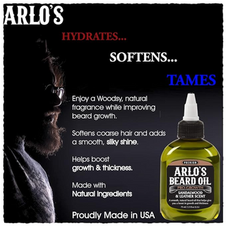 arlos beard oil pro growth sandalwood leather scent 75ml beard care oil grooming