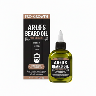 arlos beard oil pro growth sandalwood leather scent 75ml beard care oil grooming