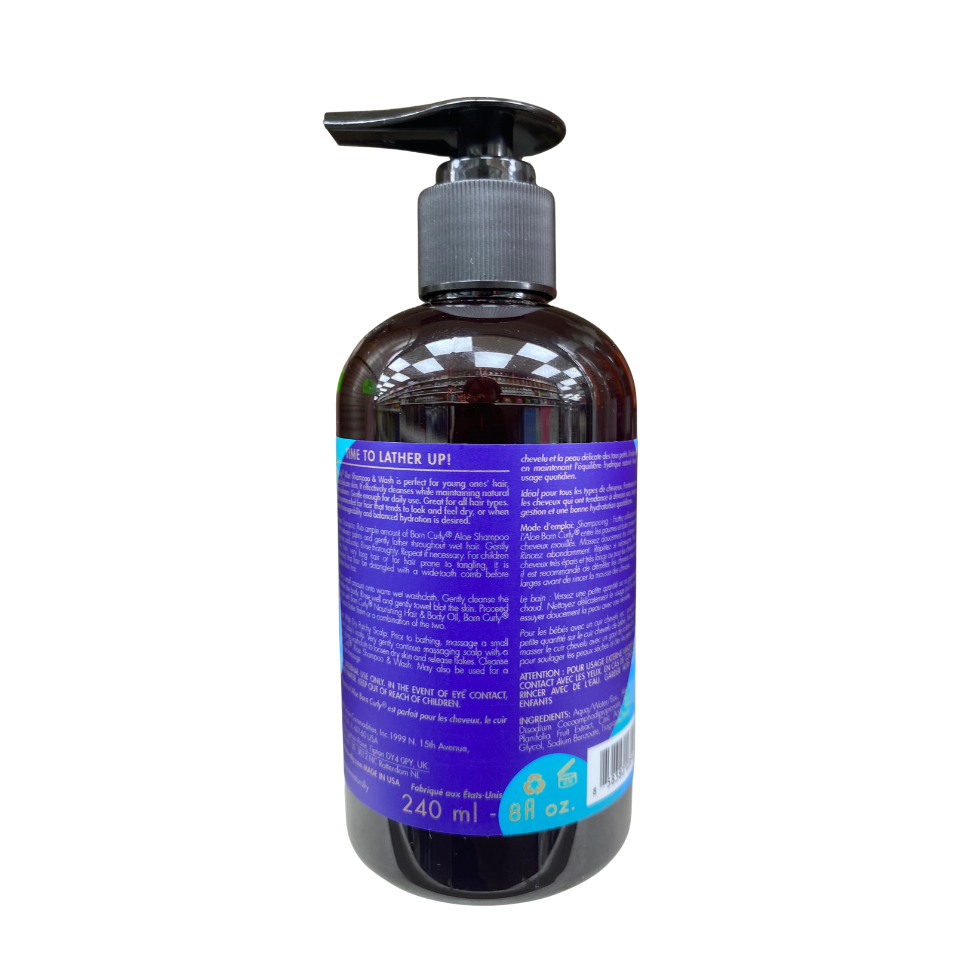 As I Am born curly aloe shampoo and wash 8oz gentle moisturizing cleanser for baby hair scalp and skin soft hydrated healthy care
