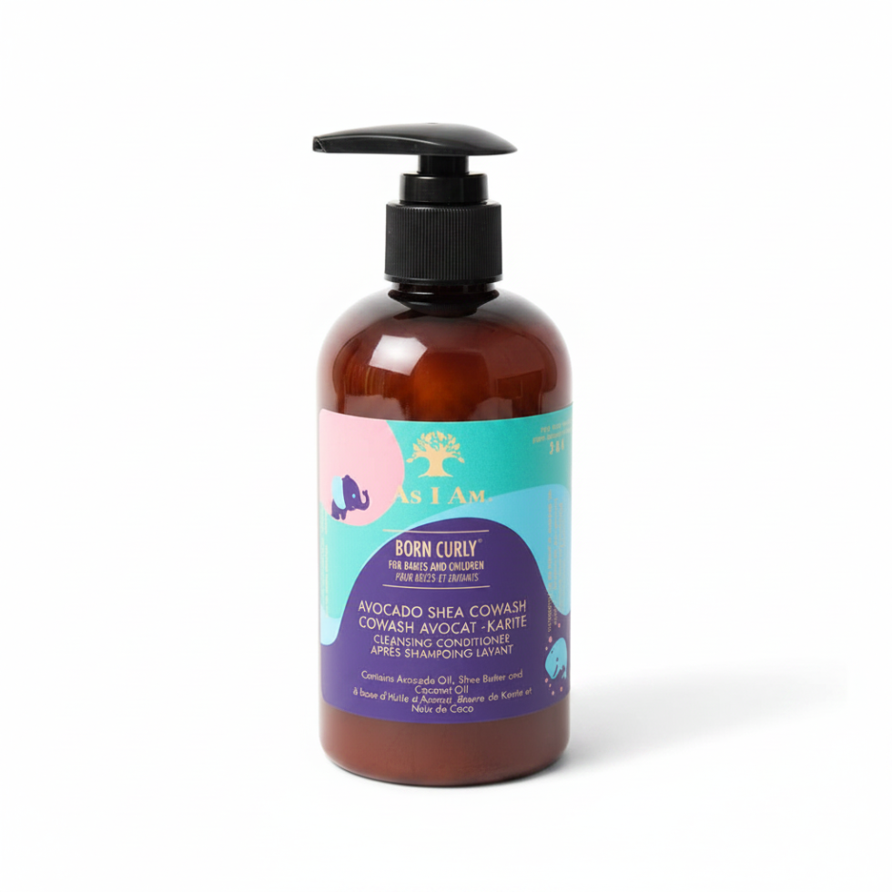 As I Am born curly avocado shea cowash 8oz gentle sulfate free cleansing conditioner for soft hydrated manageable curly hair