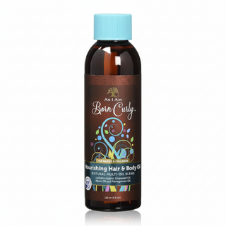 As I Am born curly hair and body oil 120ml gentle nourishing hydration for soft shiny hair and smooth skin