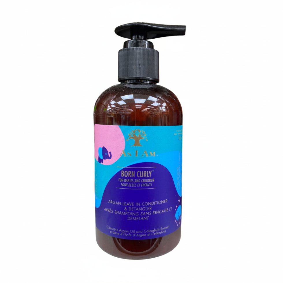 As I Am born curly leave in detangler 8oz for soft smooth frizz free easy to comb hydrated curly hair