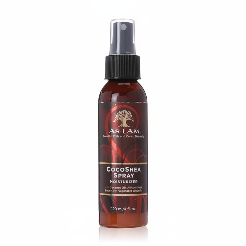 As I Am cocoshea spray moisturizer 120ml coconut shea hydration mist for soft shiny smooth refreshed frizz free hair