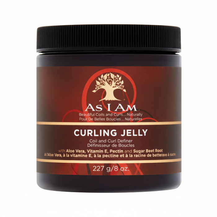 As I Am curling jelly 227g curl definer wash and go styling gel for frizz free defined shiny curls