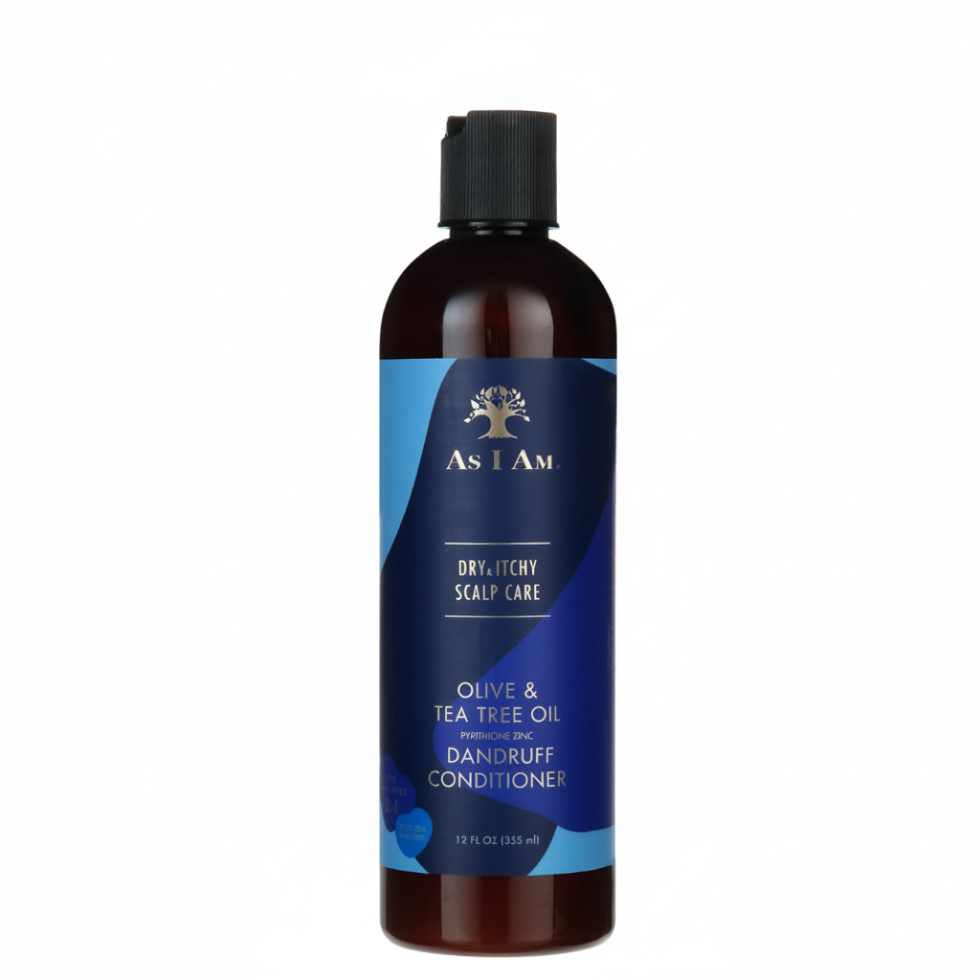 As I Am dry itchy scalp conditioner 355ml olive tea tree anti dandruff moisturizing hair and scalp care