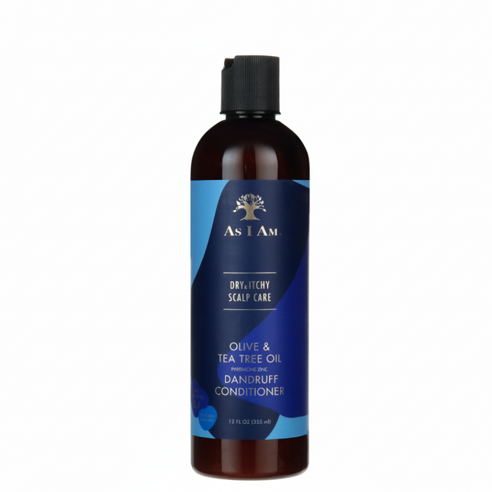 As I Am, soin du cuir chevelu sec et démangeaisons, après-shampooing à l'huile d'olive et d'arbre à thé, 12oz/355ml