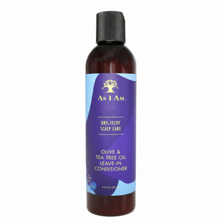 As I Am dry itchy scalp leave in conditioner 237ml olive tea tree hydrating soothing anti dandruff hair care