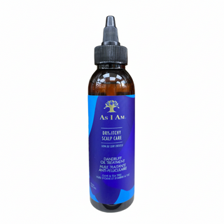 As I Am dry itchy scalp oil treatment 120ml anti dandruff soothing hydrating scalp care for healthy flake free hair