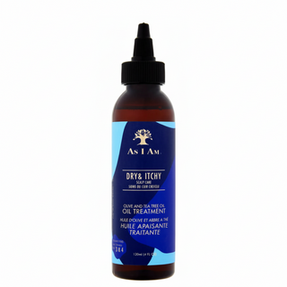 As I Am dry itchy scalp oil treatment 120ml anti dandruff tea tree olive oil for healthy hydrated scalp