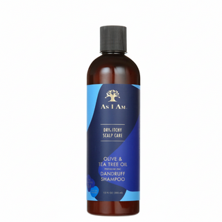 As I Am dry itchy scalp dandruff shampoo 355ml tea tree olive oil cleansing hydrating anti dandruff scalp care