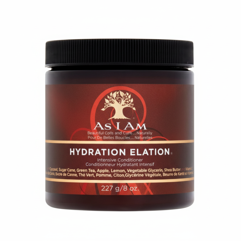 As I Am hydration elation intensive conditioner 227g deep moisture repair for soft smooth strong shiny healthy hair