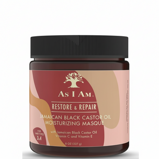 As I Am Jamaican black castor oil moisturizing masque 227g deep repair treatment for soft strong smooth shiny healthy hair
