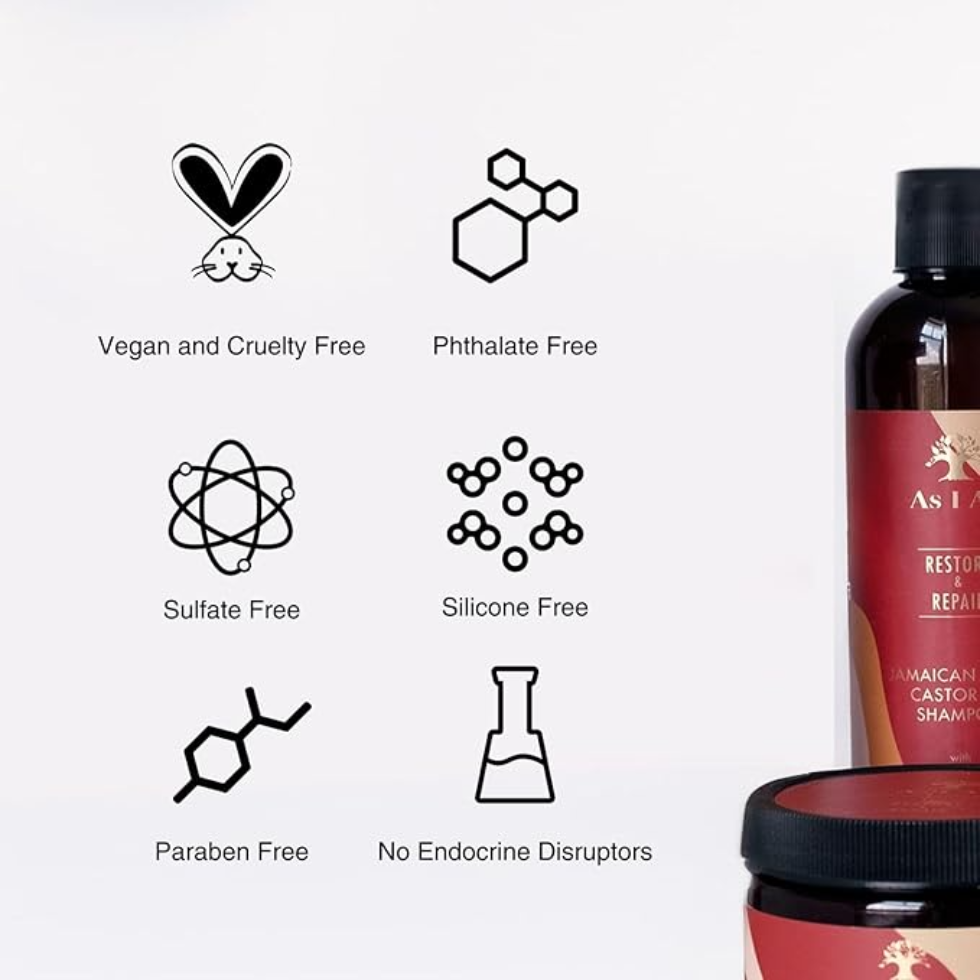As I Am Jamaican black castor oil shampoo 355ml strengthening hydrating hair cleanser for soft smooth shiny healthy hair