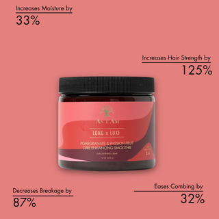 As I Am long and luxe curl enhancing smoothie 16oz for hydrated defined soft shiny frizz free curls