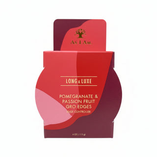 As I Am long and luxe groedges 113g strong hold edge control gel for smooth sleek defined edges and healthy hairline