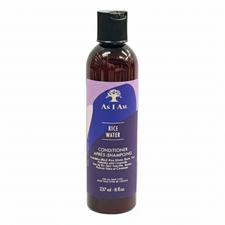 As I Am rice water conditioner 237ml hydrating strengthening detangling hair care for soft smooth shiny healthy hair