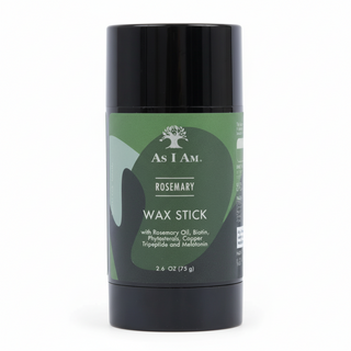 As I Am rosemary hair wax stick 2.6oz flexible hold styling for smooth defined frizz free shiny hair