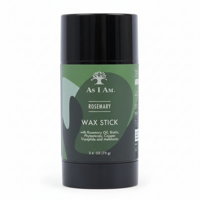 As I Am Rosemary Hair Wax Stick 2.6oz | Smooth Hold & Defined Styling