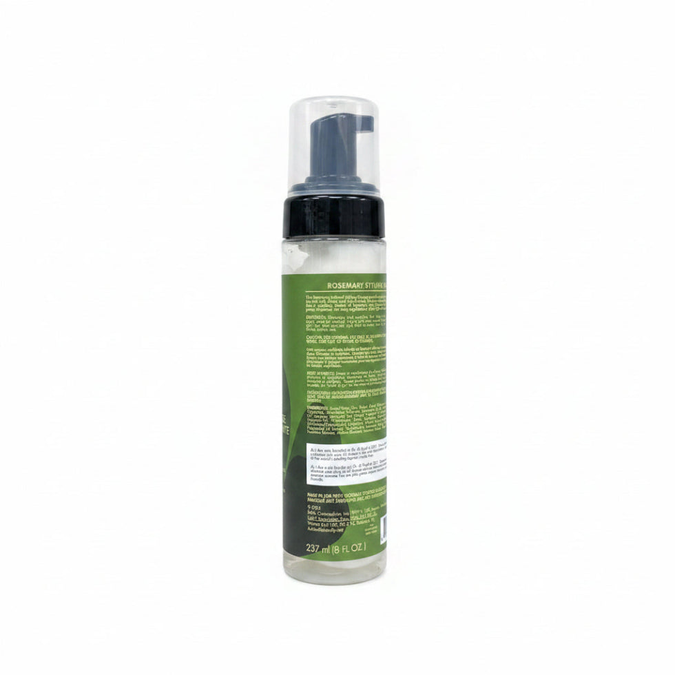 As I Am rosemary styling mousse flexible hold foam for volume shine frizz free curls and natural hair styling with moisture and strength support