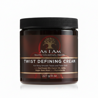 As I Am twist defining cream 227g curl defining styling cream for soft shiny smooth frizz free defined twists and curls