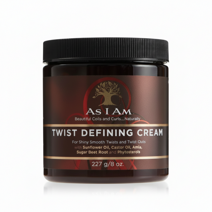 As I Am twist defining cream 227g curl defining styling cream for soft shiny smooth frizz free defined twists and curls