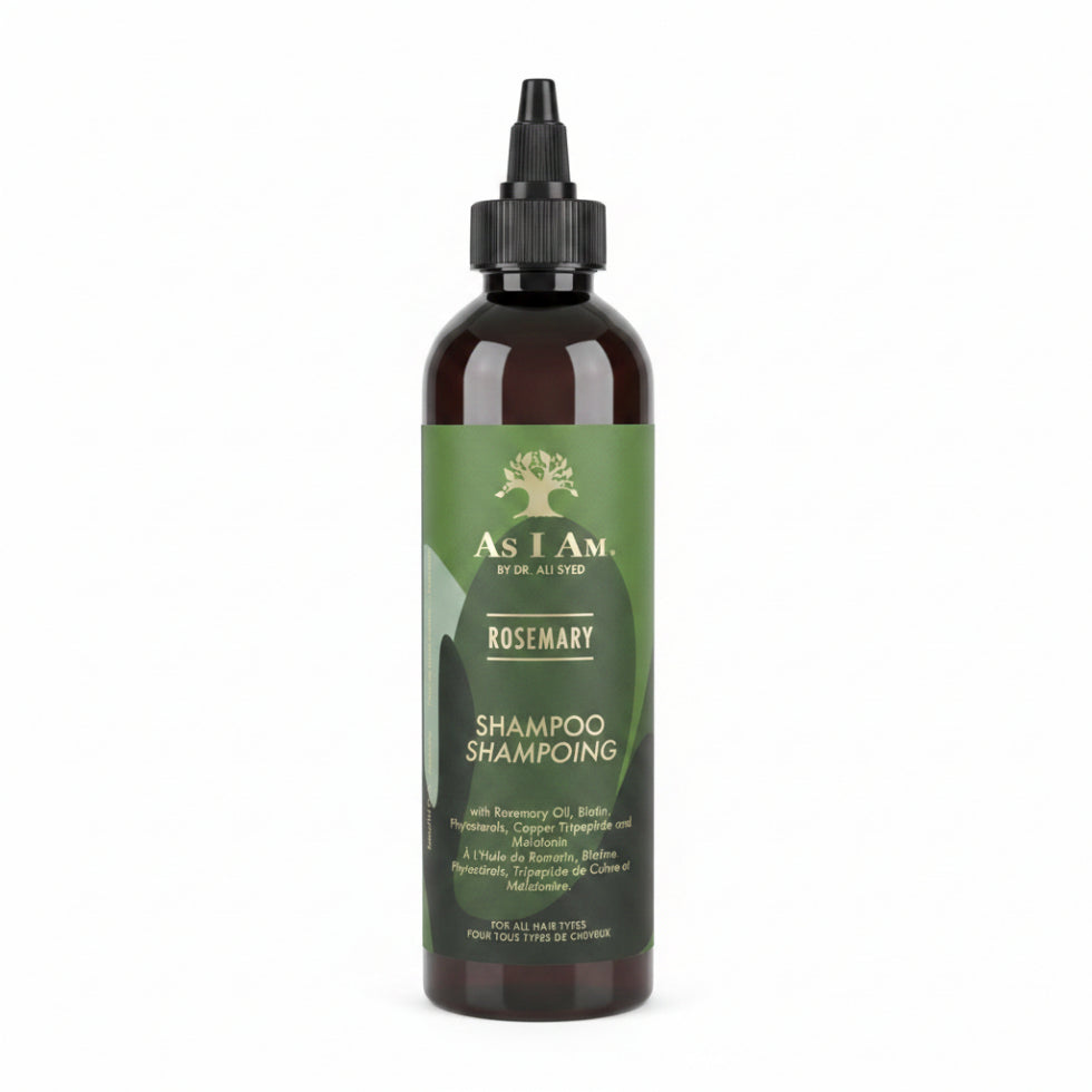As I Am rosemary shampoo 237ml strengthen balance scalp care shampoo for clean hydrated healthy hair with reduced breakage and improved scalp condition