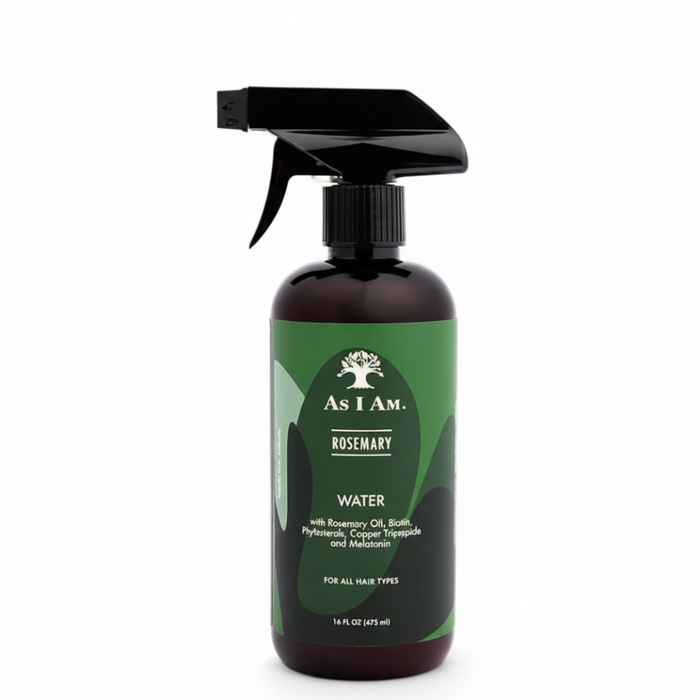 As I Am rosemary water 475ml scalp spray strengthen boost hair density hydration lightweight hair treatment for fuller healthier looking hair and reduced breakage