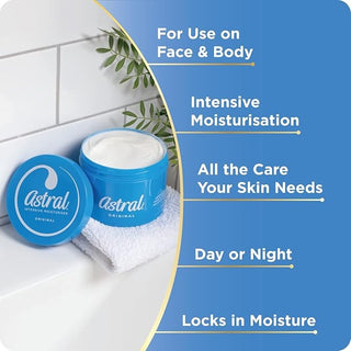 Astral Intensive Original Moisturiser 50ml deep hydrating face and body cream for soft smooth skin daily skincare