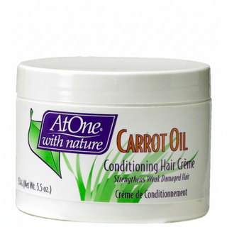 atone carrot oil conditioning hair cream 154g strengthens weak damaged hair controls breakage moisturizes hair