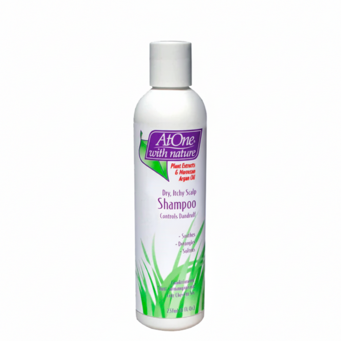 AtOne extrait de plante et huile d'argan marocaine shampooing sec pour cuir chevelu qui démange 237ml/8oz