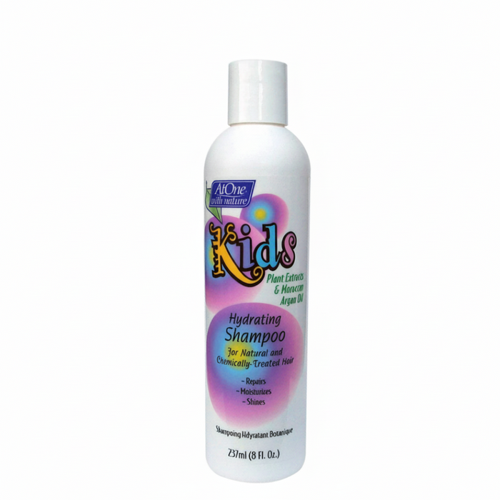 AtOne Kids Shampooing hydratant aux extraits de plantes et à l'huile d'argan de Morracan 237 ml/8 oz