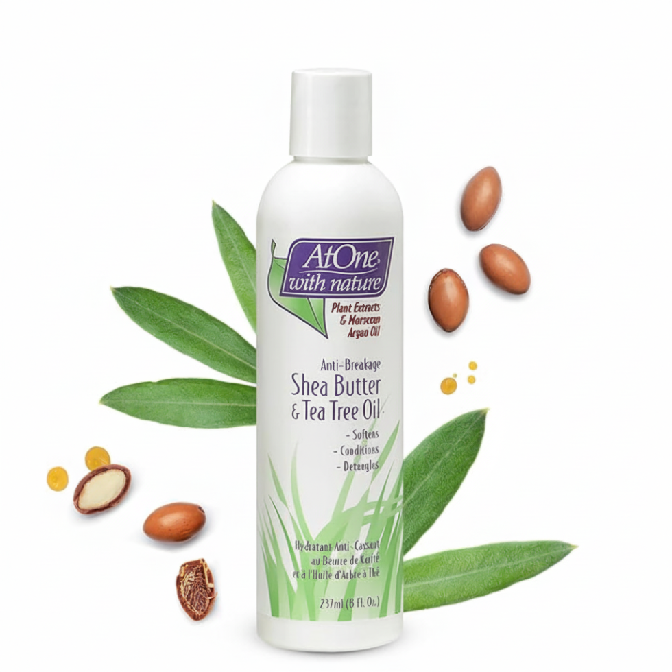 atone anti breakage moisturizer 8oz shea butter tea tree oil softens detangles conditions hair care